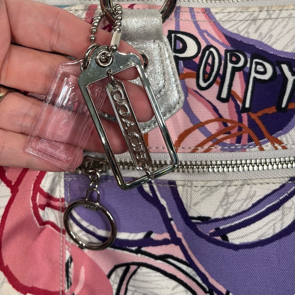 Coach 2011 Poppy Graffiti Glam Tote Multicolor Signature Bag 17829 - Picture 3 of 13
